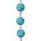12 Pack: Aqua Rhinestone Studded Round Beads, 10mm by Bead Landing™
